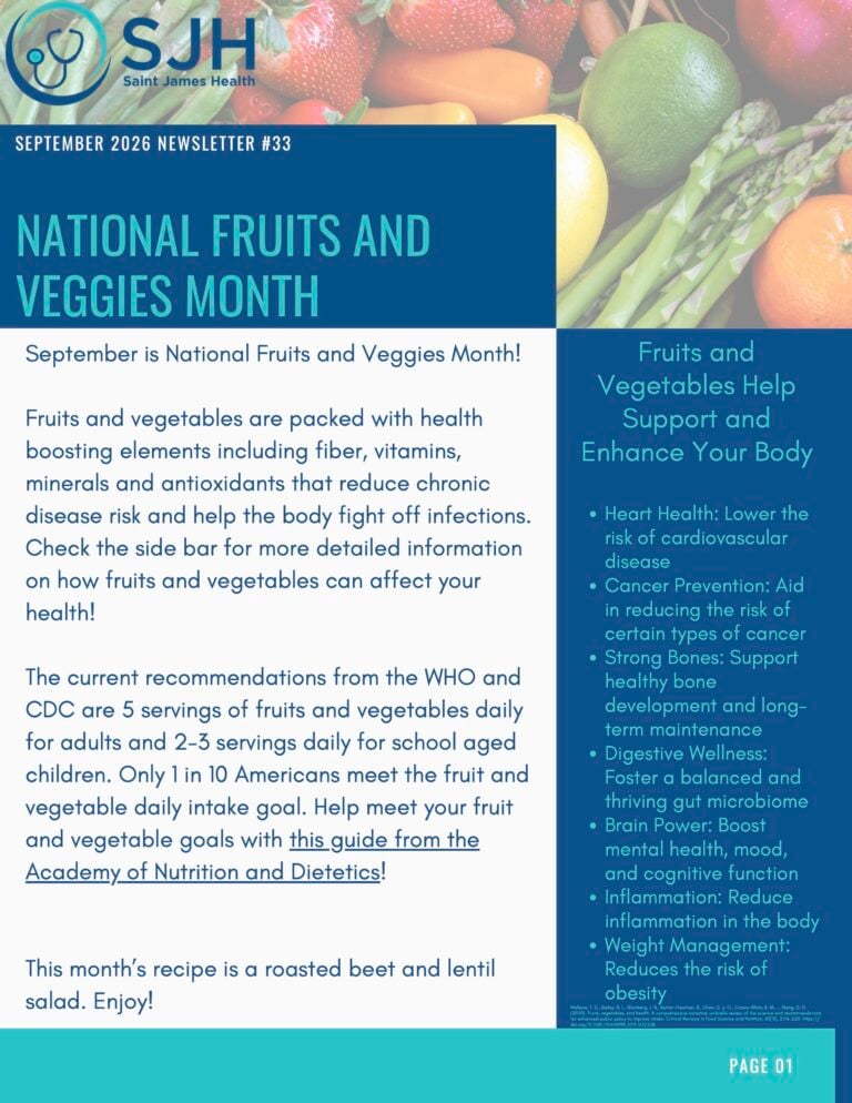 September 2026 Nutrition Newsletter